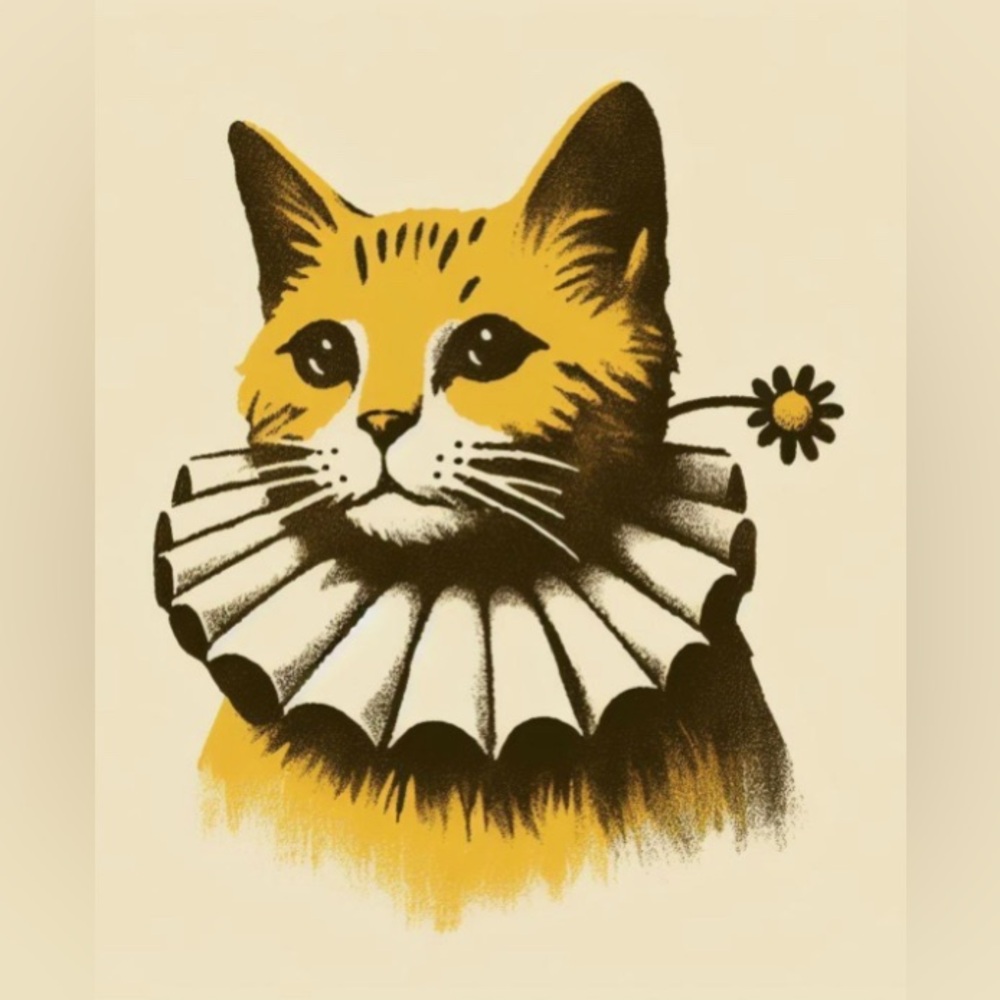 Clown Kitty Print